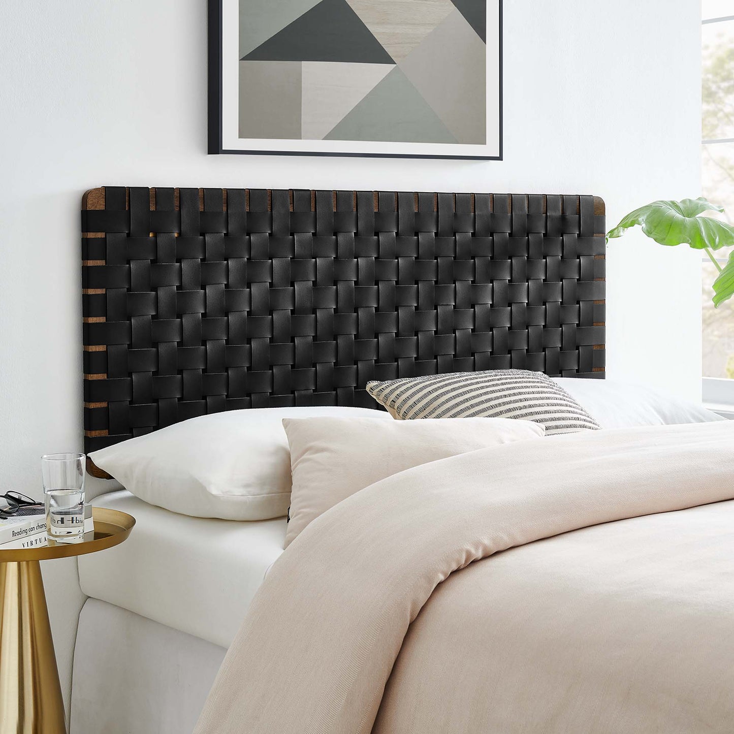Sparta Weave Vegan Leather Headboard by Modway - Full, King, Queen, Twin Options