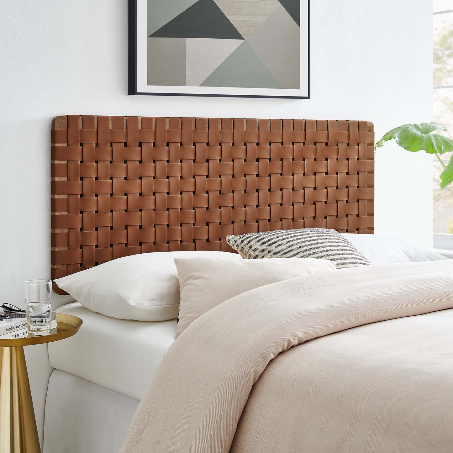Sparta Weave Vegan Leather Headboard by Modway - Full, King, Queen, Twin Options