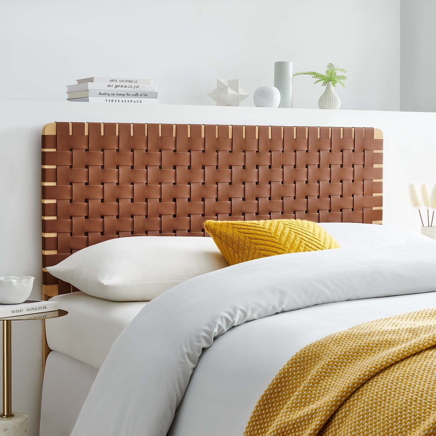 Sparta Weave Vegan Leather Headboard by Modway - Full, King, Queen, Twin Options