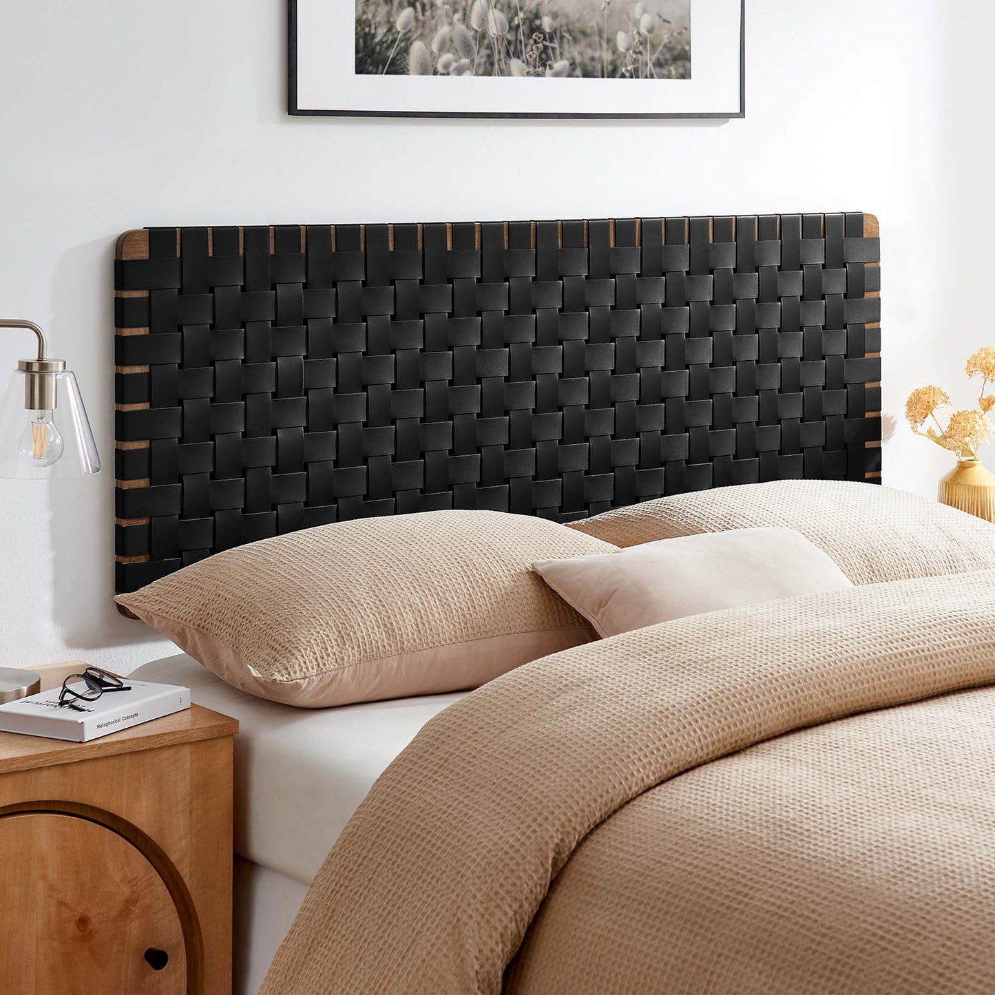 Sparta Weave Vegan Leather Headboard by Modway - Full, King, Queen, Twin Options