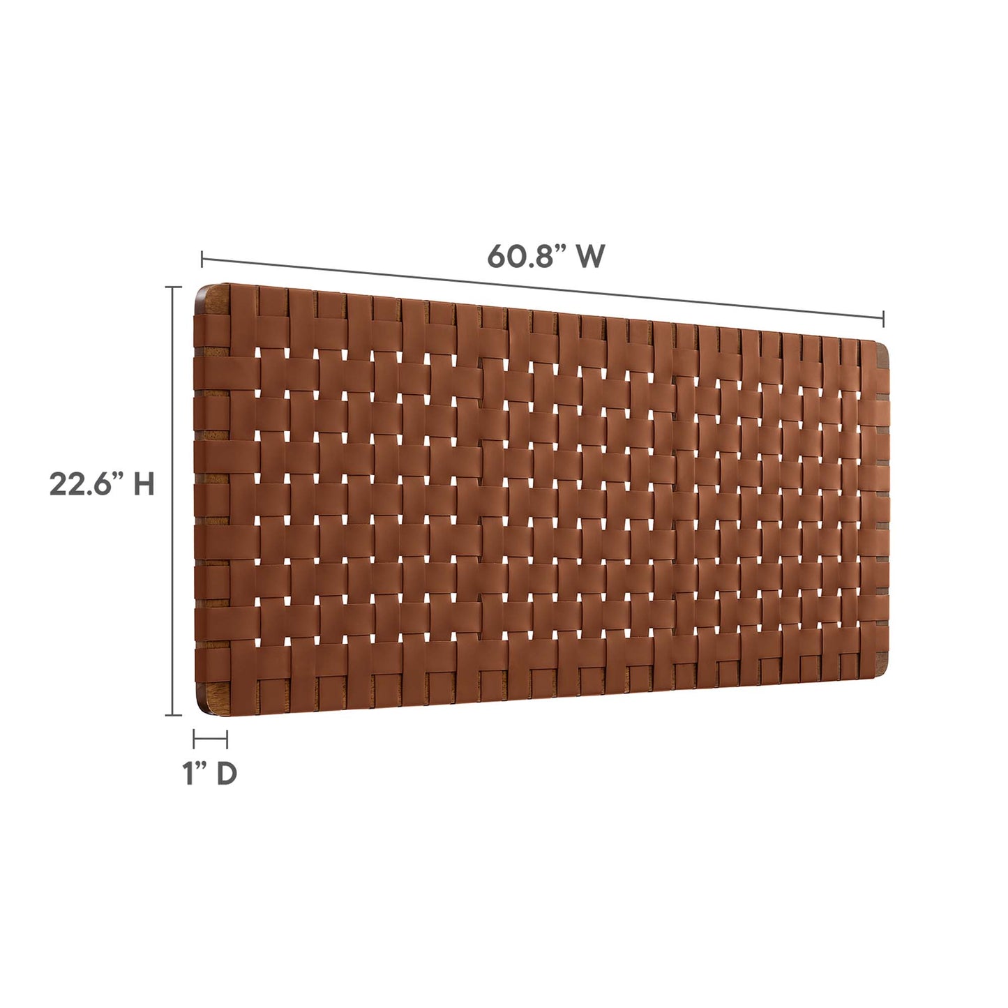 Sparta Weave Vegan Leather Headboard by Modway - Full, King, Queen, Twin Options