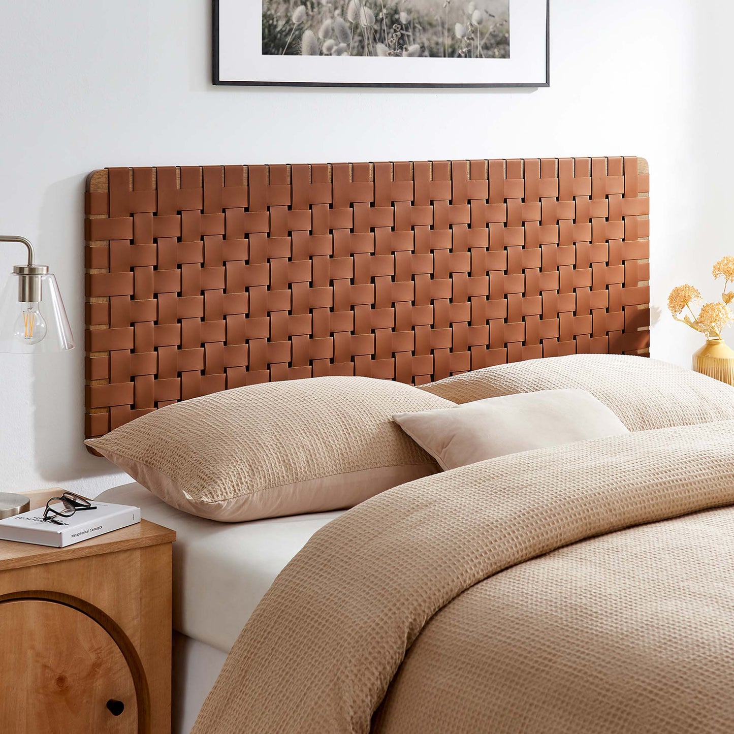 Sparta Weave Vegan Leather Headboard by Modway - Full, King, Queen, Twin Options