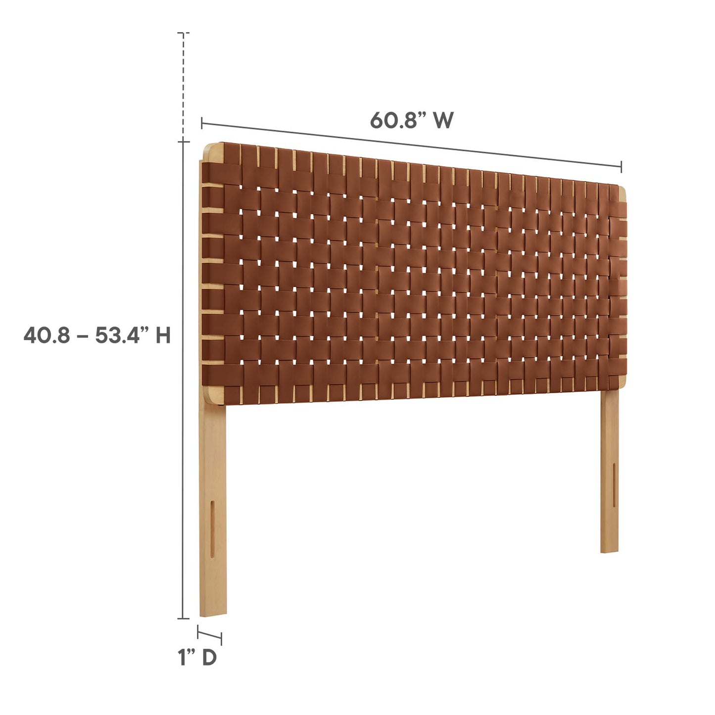 Sparta Weave Vegan Leather Headboard by Modway - Full, King, Queen, Twin Options