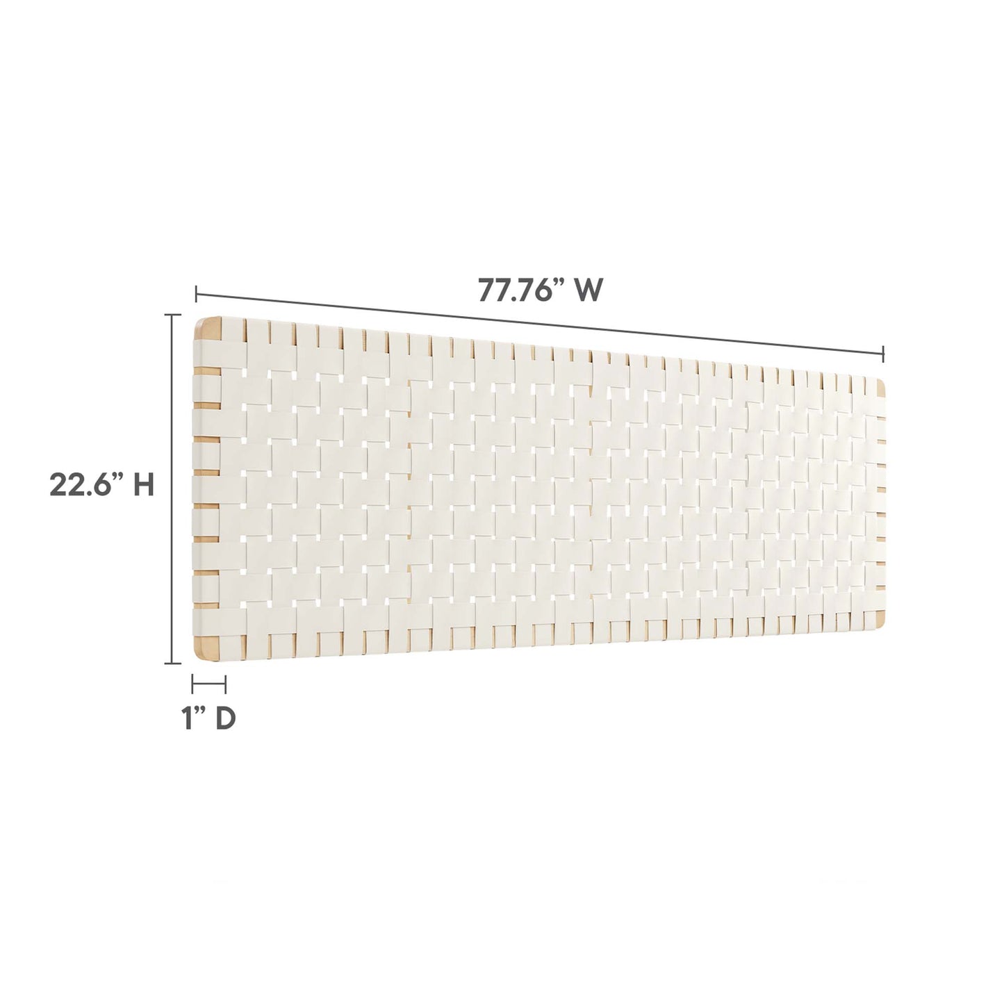 Sparta Weave Vegan Leather Headboard by Modway - Full, King, Queen, Twin Options