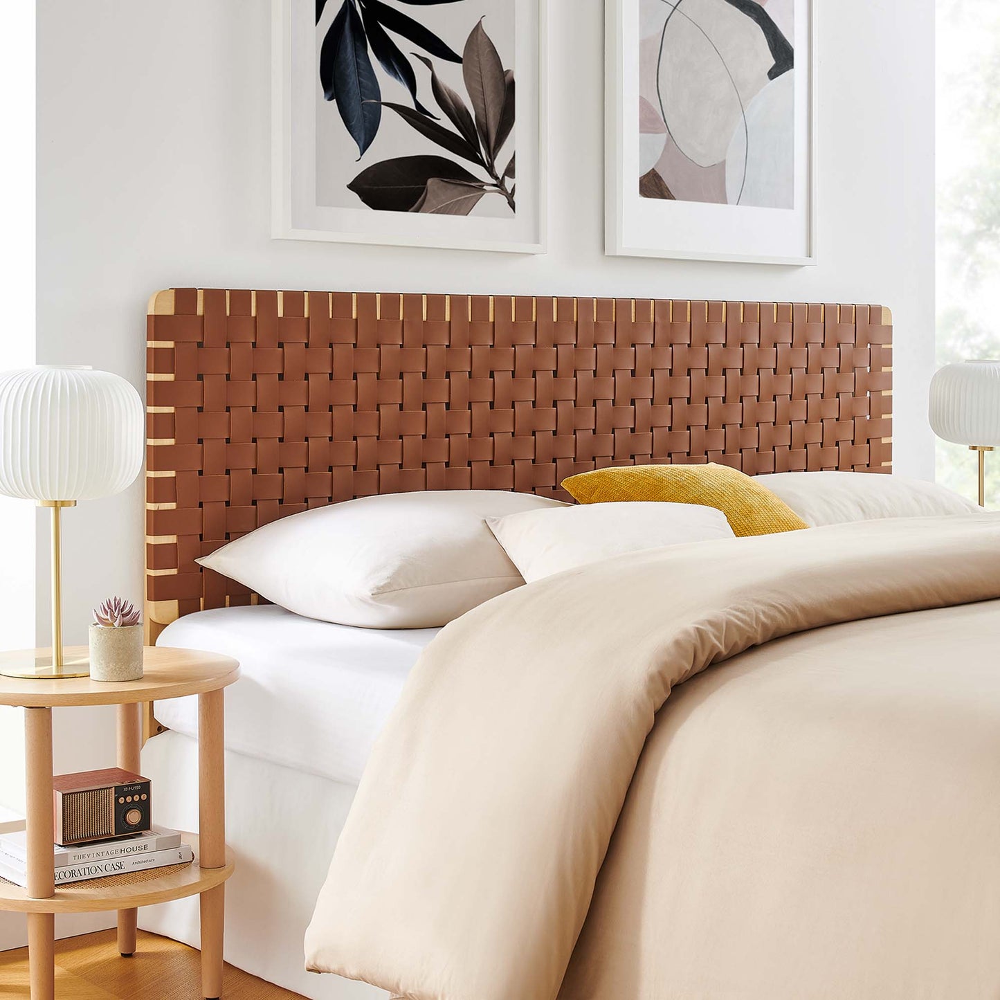 Sparta Weave Vegan Leather Headboard by Modway - Full, King, Queen, Twin Options