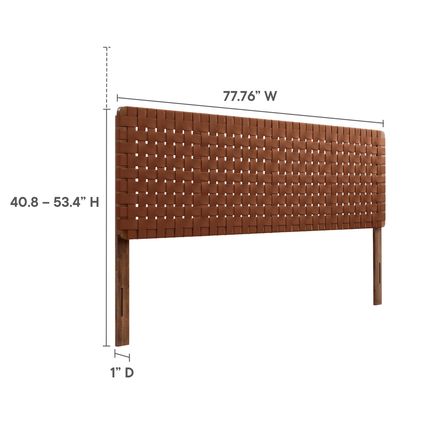 Sparta Weave Vegan Leather Headboard by Modway - Full, King, Queen, Twin Options