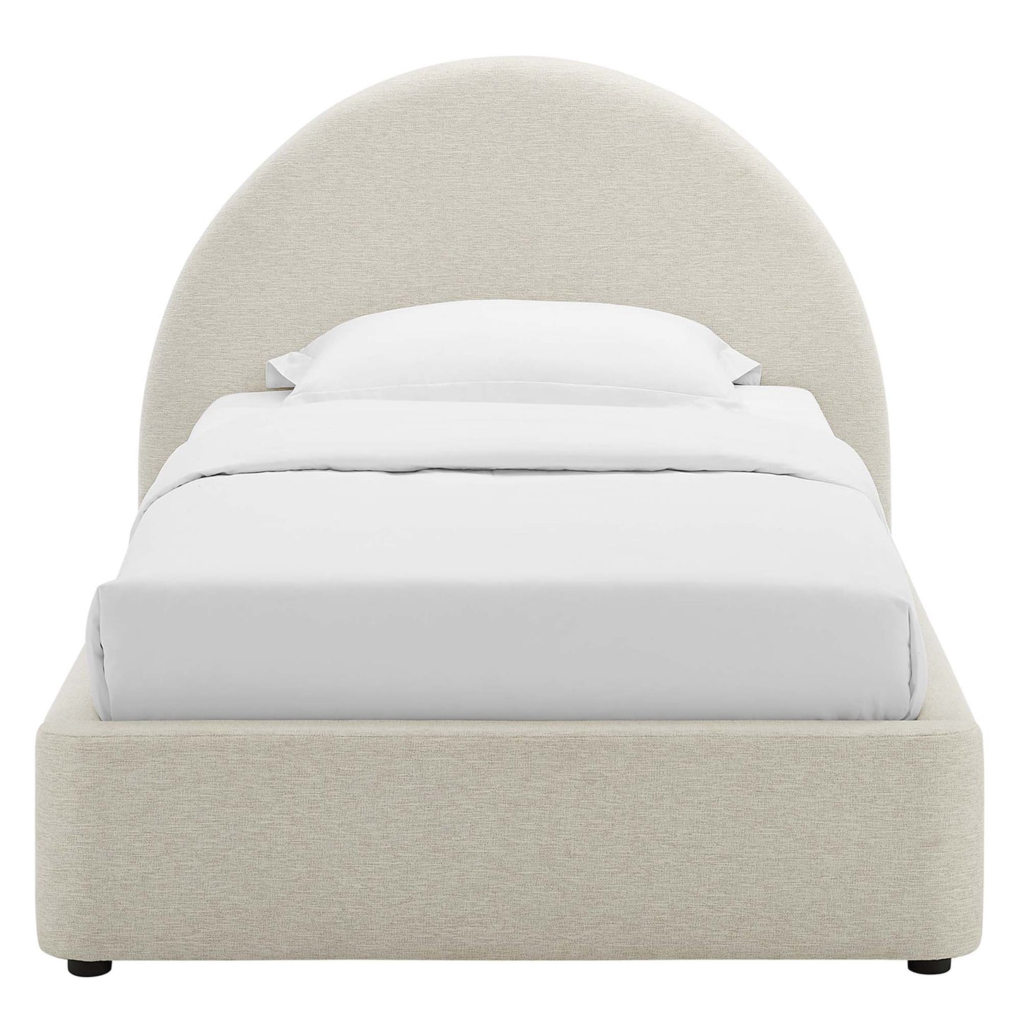 Resort Upholstered Fabric Arched Round Platform Bed by Modway