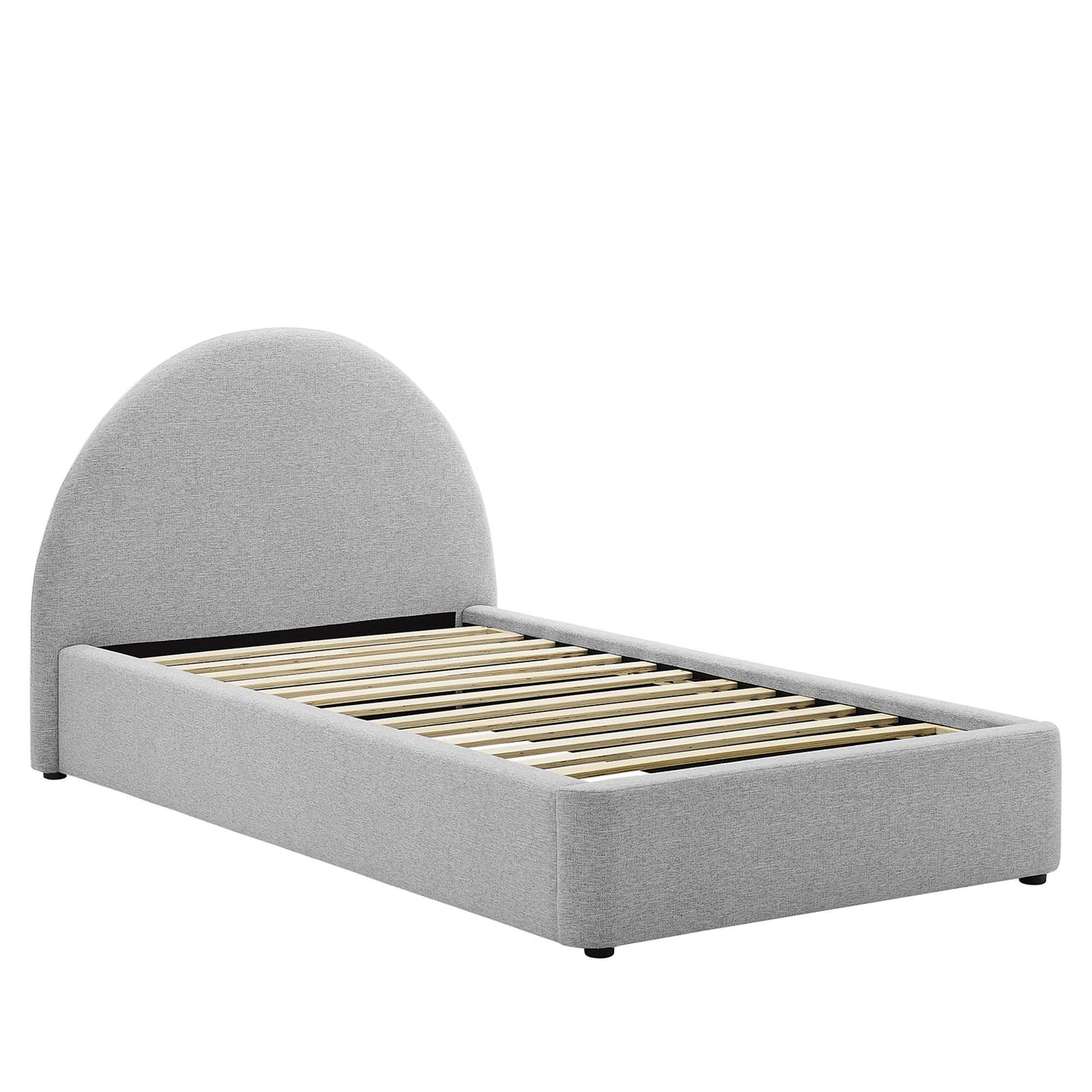 Resort Upholstered Fabric Arched Round Platform Bed by Modway