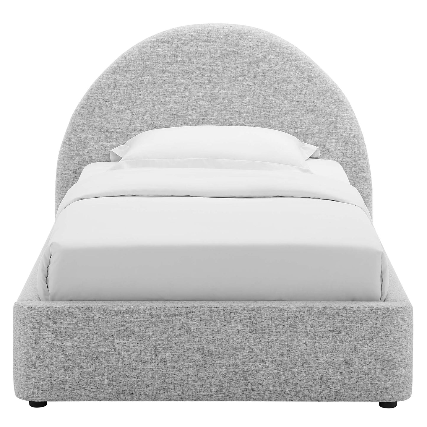 Resort Upholstered Fabric Arched Round Platform Bed by Modway