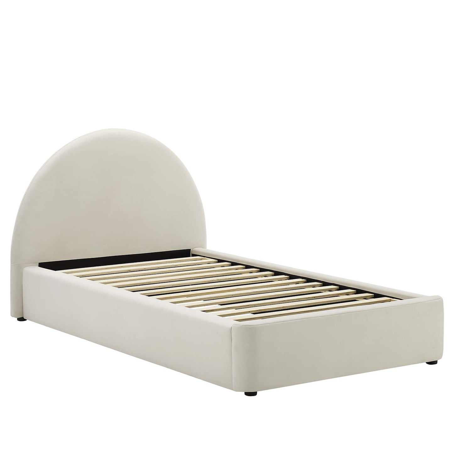 Resort Performance Velvet Arched Round Platform Bed by Modway