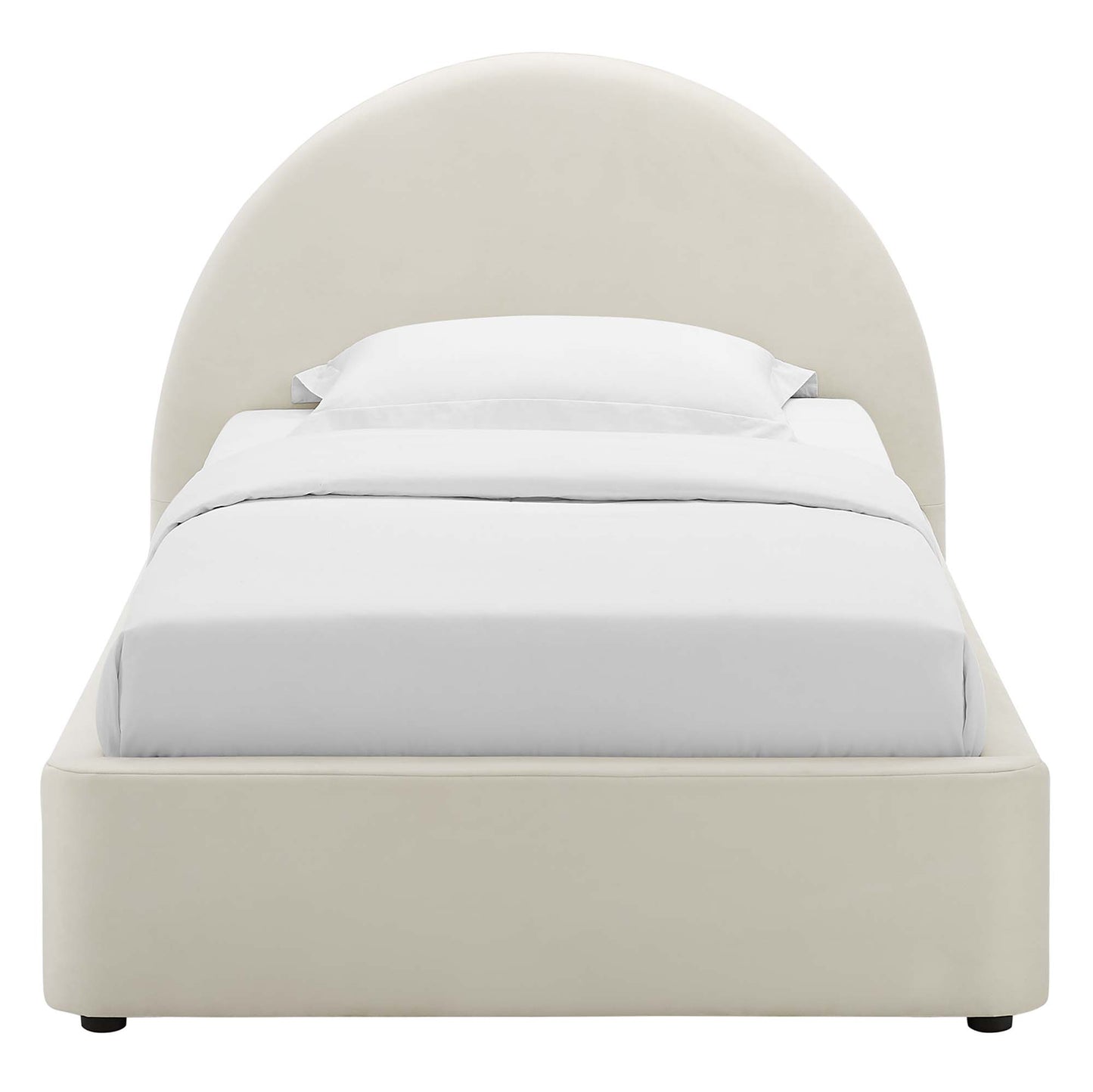 Resort Performance Velvet Arched Round Platform Bed by Modway