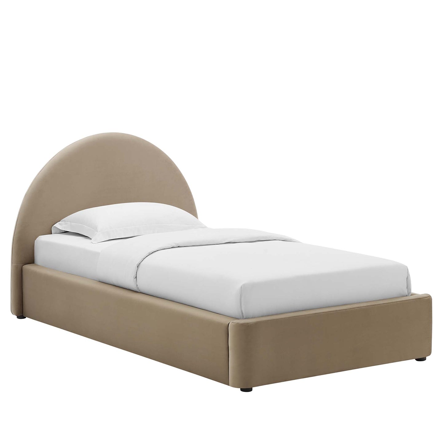 Resort Performance Velvet Arched Round Platform Bed by Modway