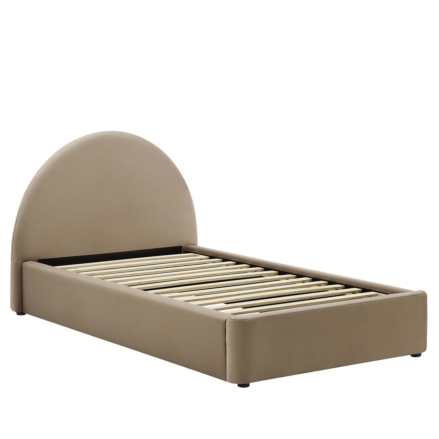 Resort Performance Velvet Arched Round Platform Bed by Modway