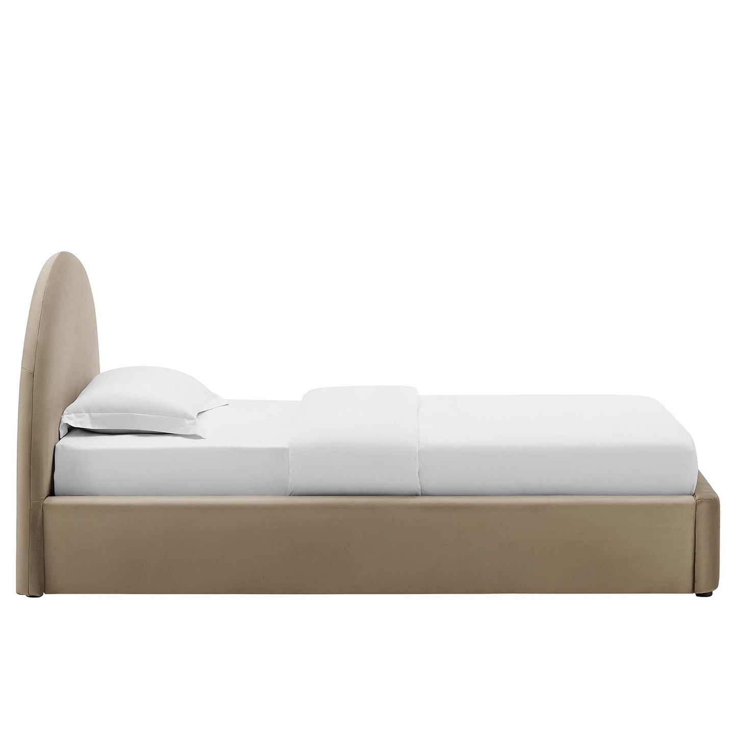 Resort Performance Velvet Arched Round Platform Bed by Modway