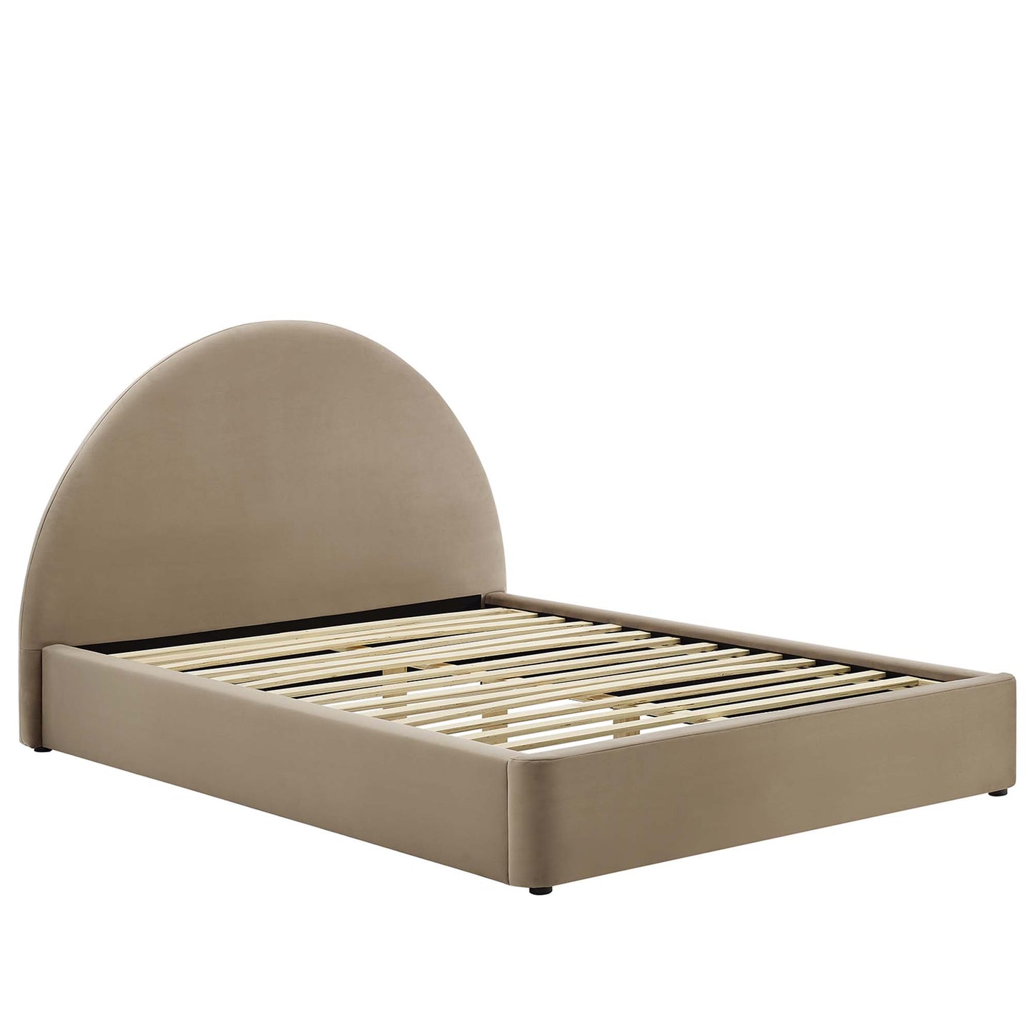 Resort Performance Velvet Arched Round Full Platform Bed by Modway MOD-7131-TAU