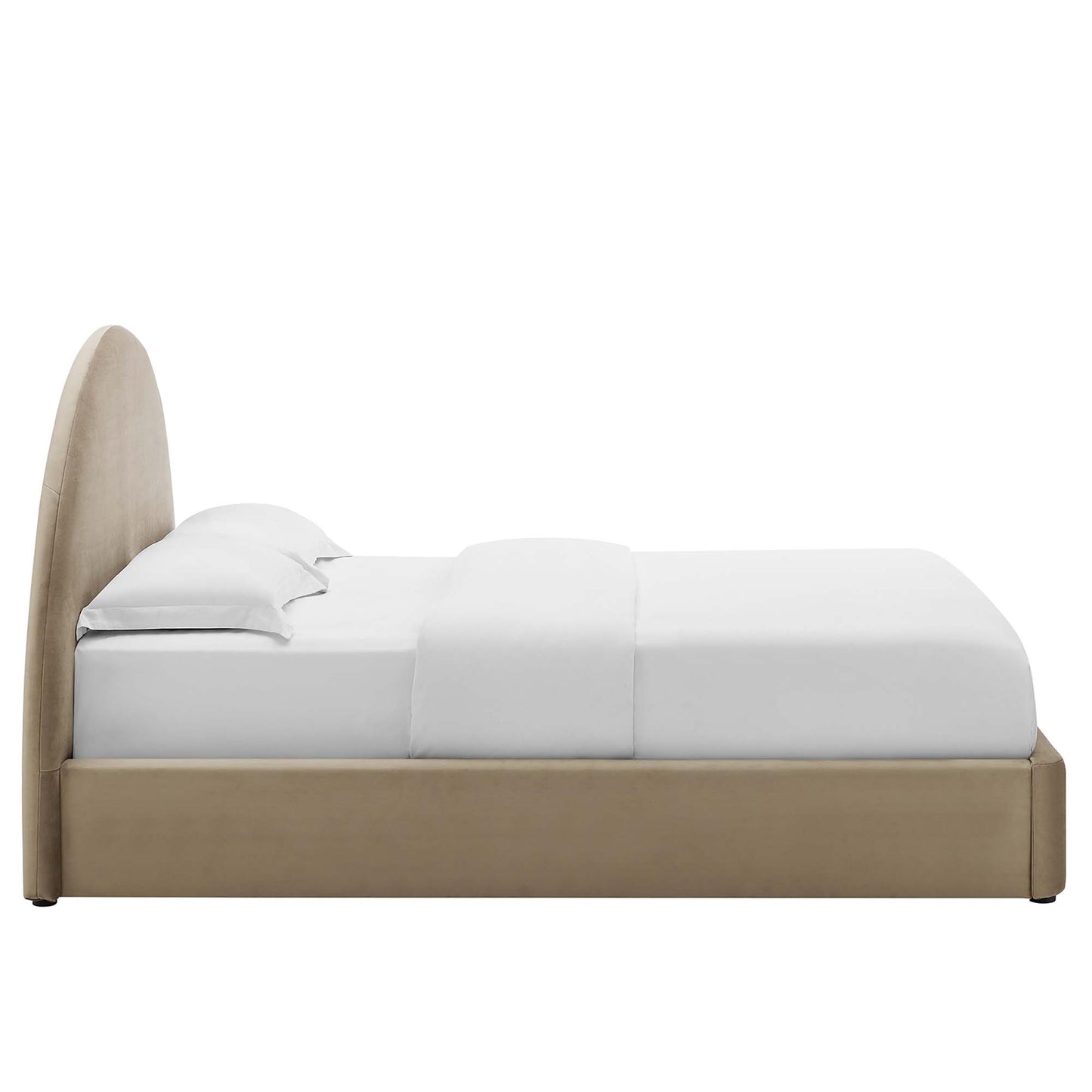 Resort Performance Velvet Arched Round Queen Platform Bed by Modway MOD-7133-TAU
