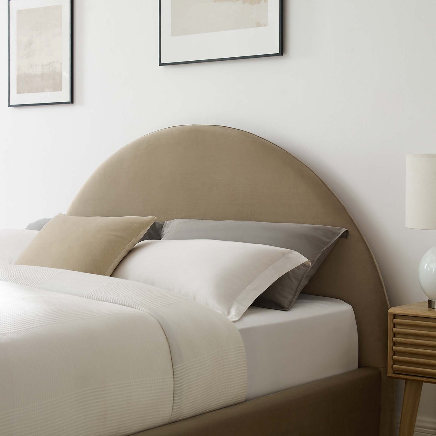 Resort Performance Velvet Arched Round Queen Platform Bed by Modway MOD-7133-TAU