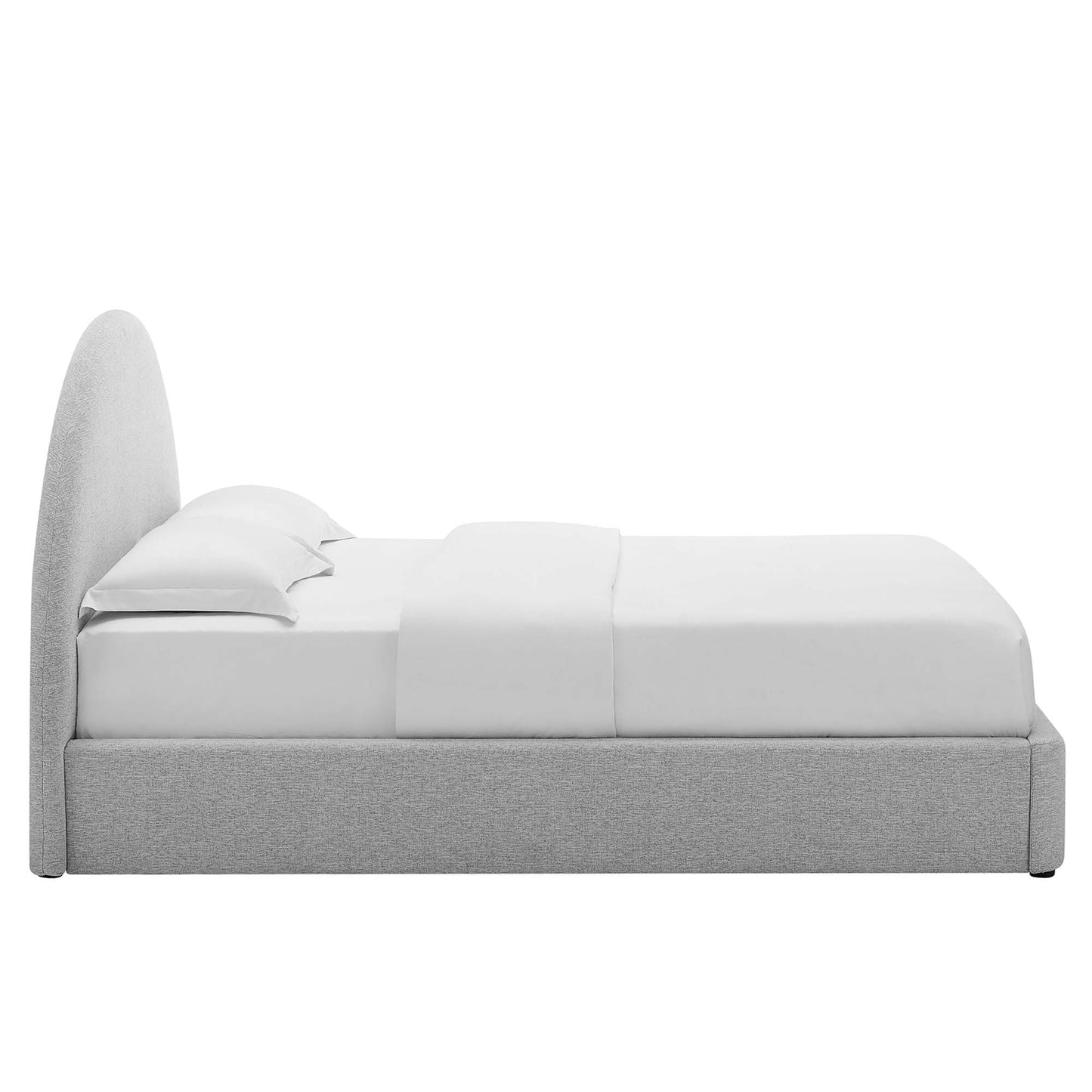 Resort Upholstered Fabric Arched Round Platform Bed by Modway