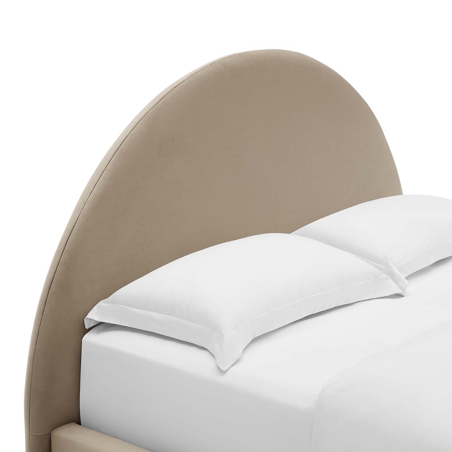 Resort Performance Velvet Arched Round Platform Bed by Modway