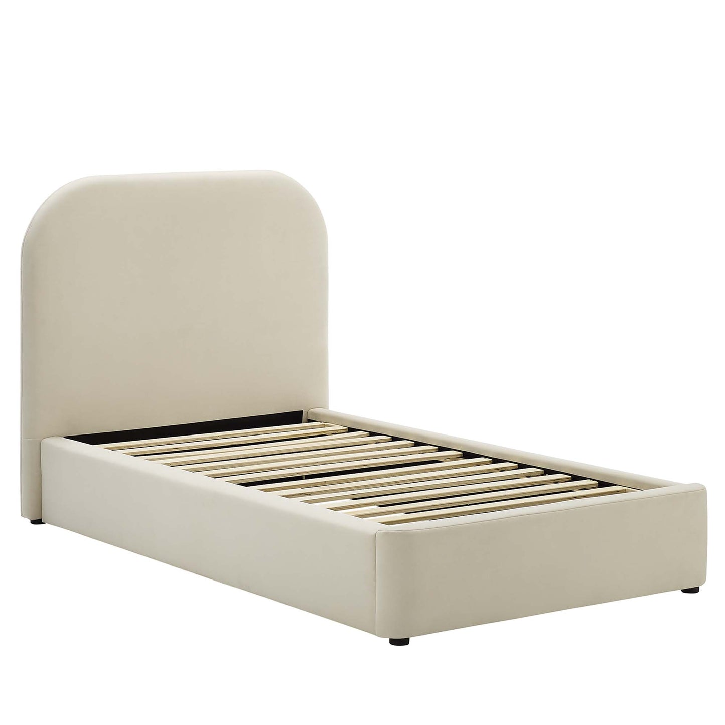 Keynote Performance Velvet Curved Platform Bed by Modway
