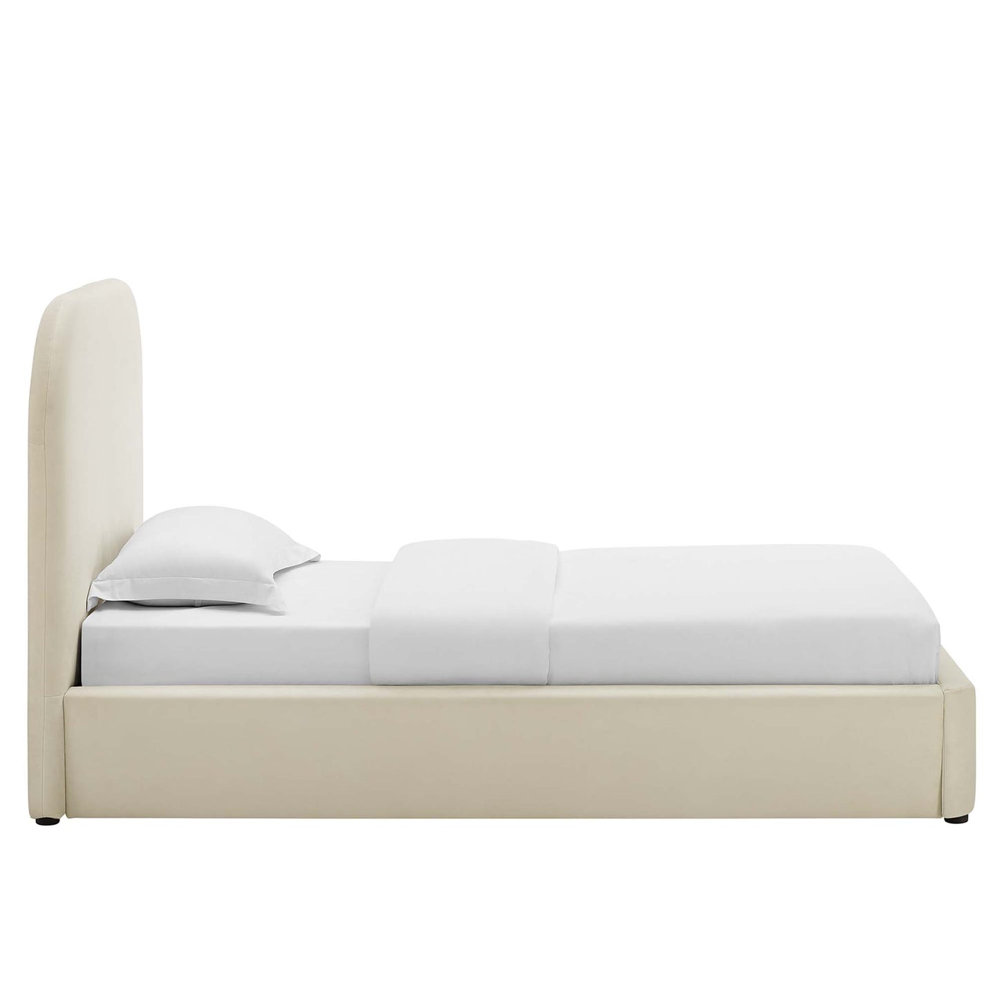 Keynote Performance Velvet Curved Platform Bed by Modway