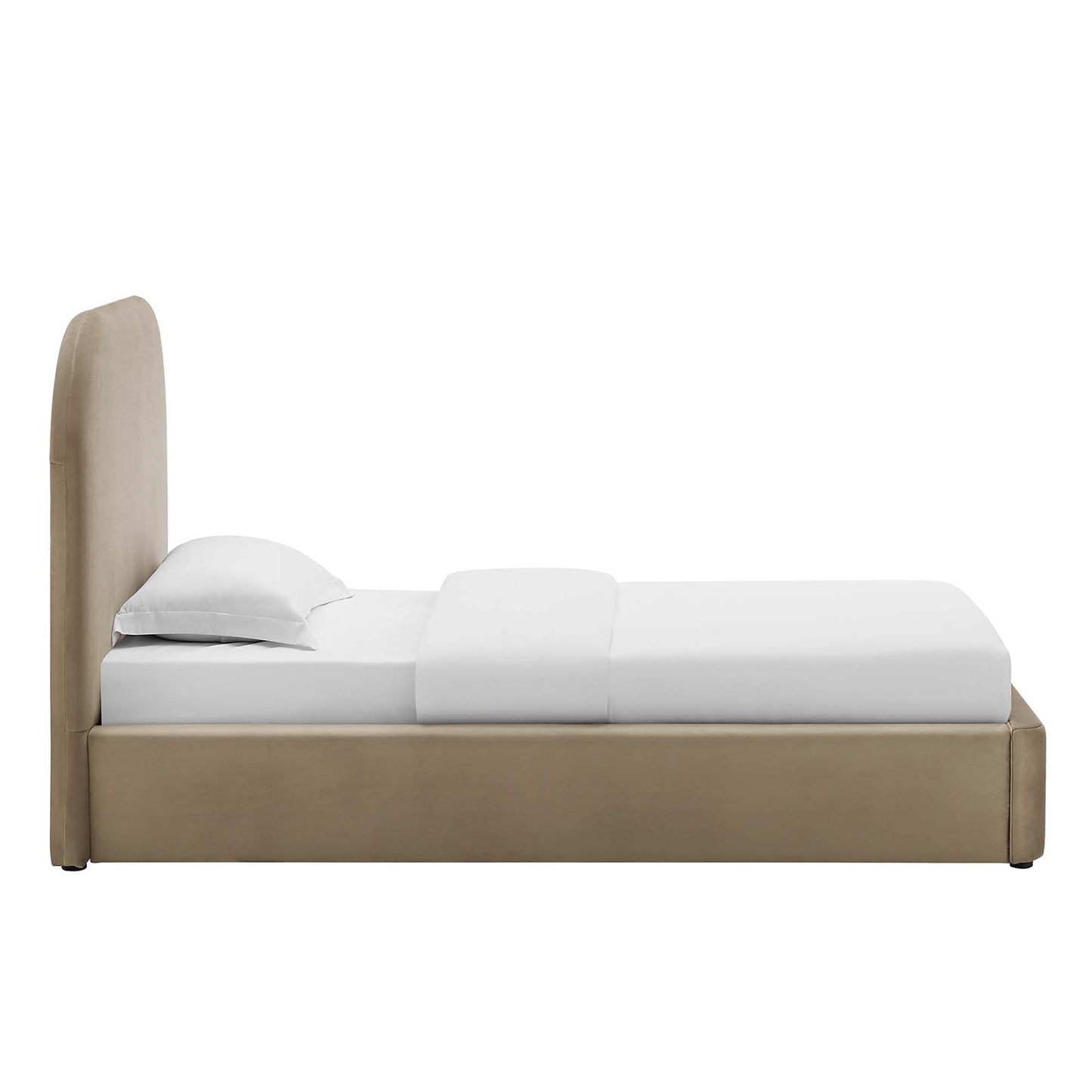 Keynote Performance Velvet Curved Platform Bed by Modway