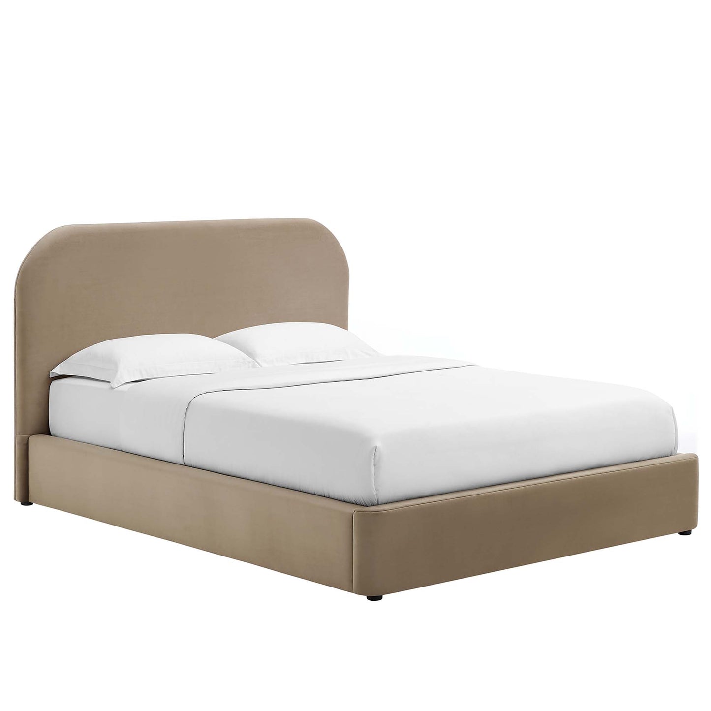 Keynote Performance Velvet Curved Full Platform Bed by Modway MOD-7139-TAU