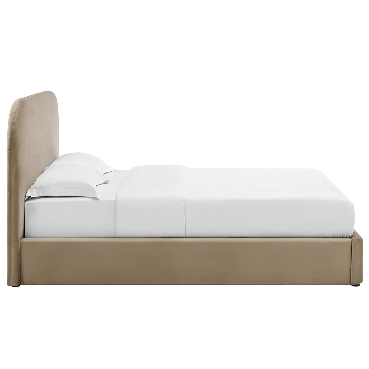 Keynote Performance Velvet Curved Full Platform Bed by Modway MOD-7139-TAU