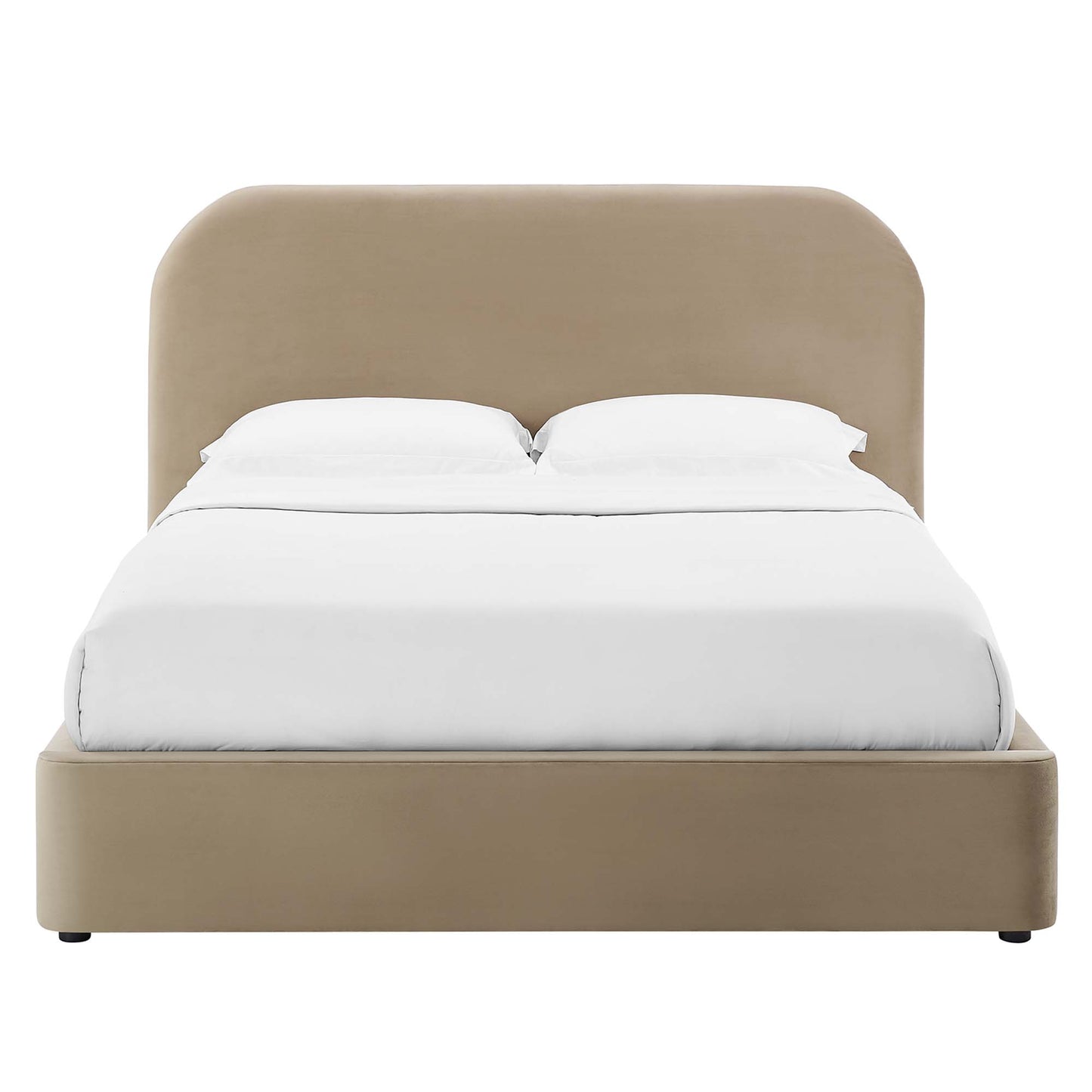 Keynote Performance Velvet Curved Full Platform Bed by Modway MOD-7139-TAU