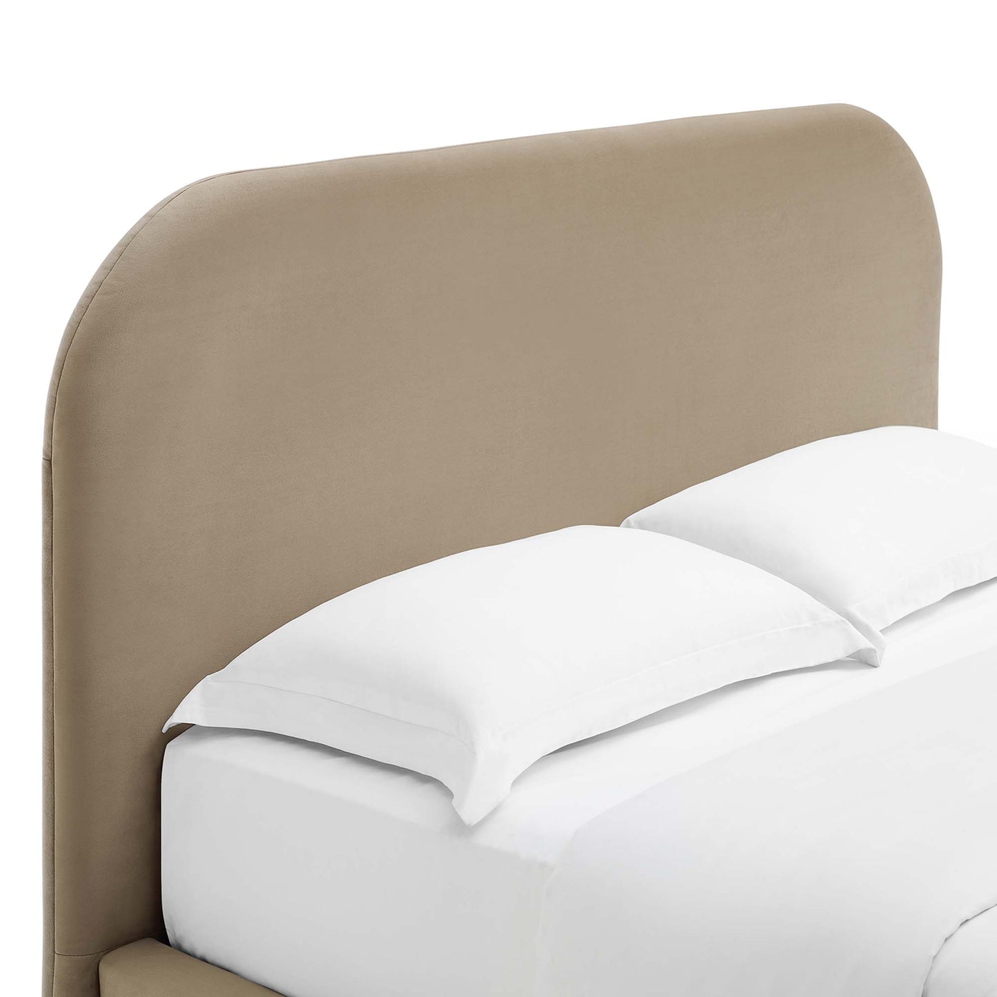 Keynote Performance Velvet Curved Full Platform Bed by Modway MOD-7139-TAU