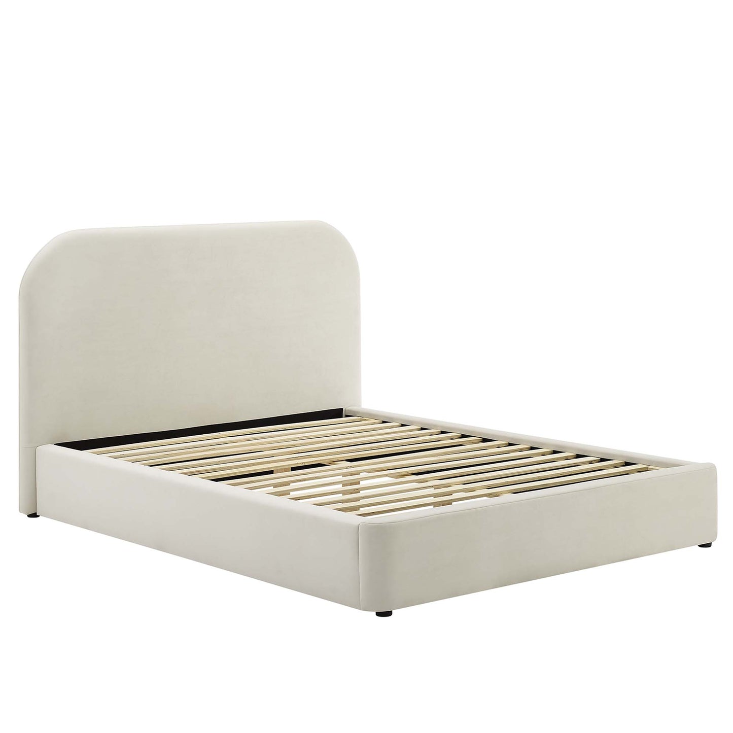 Keynote Performance Velvet Curved Queen Platform Bed by Modway MOD-7141-ALA