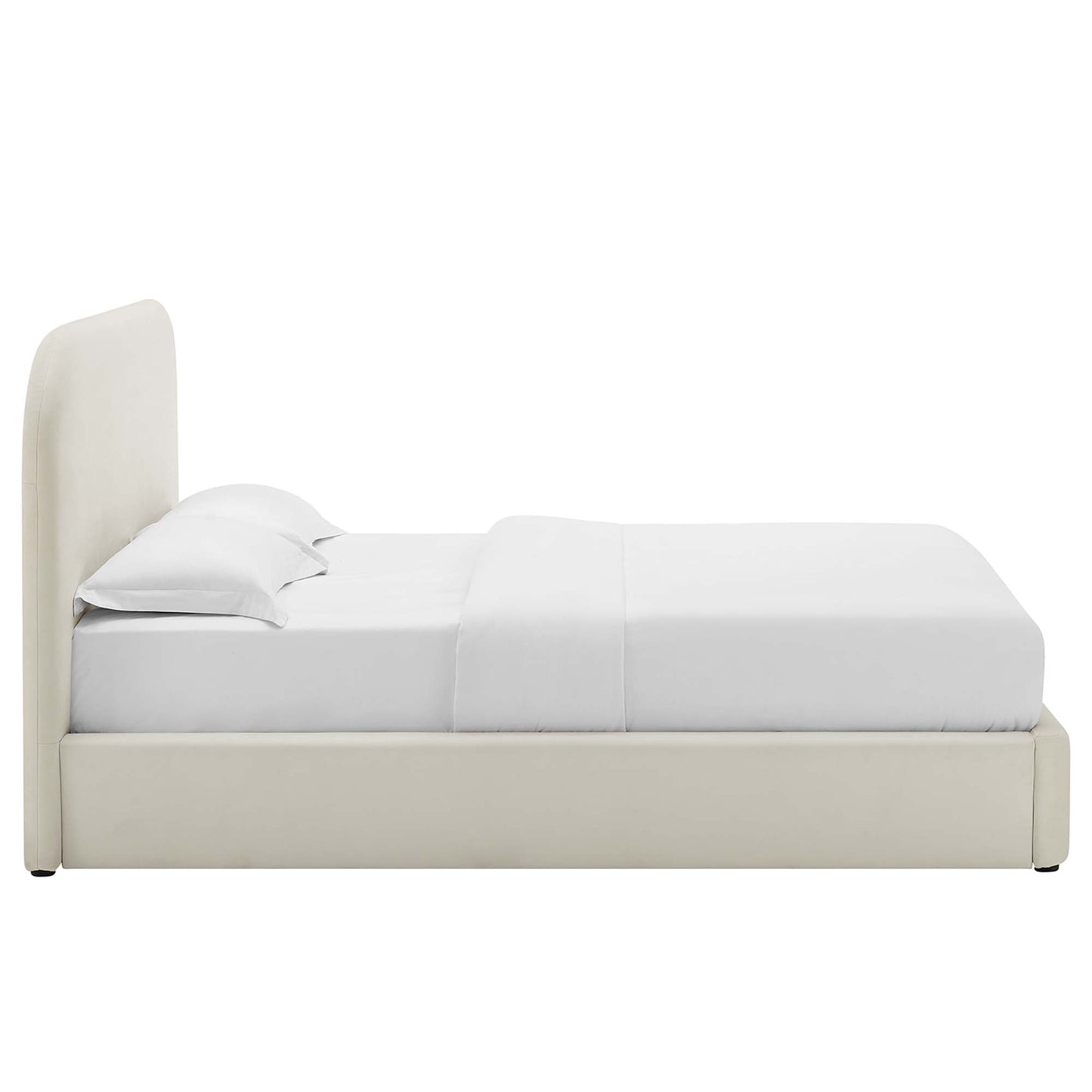 Keynote Performance Velvet Curved Queen Platform Bed by Modway MOD-7141-ALA