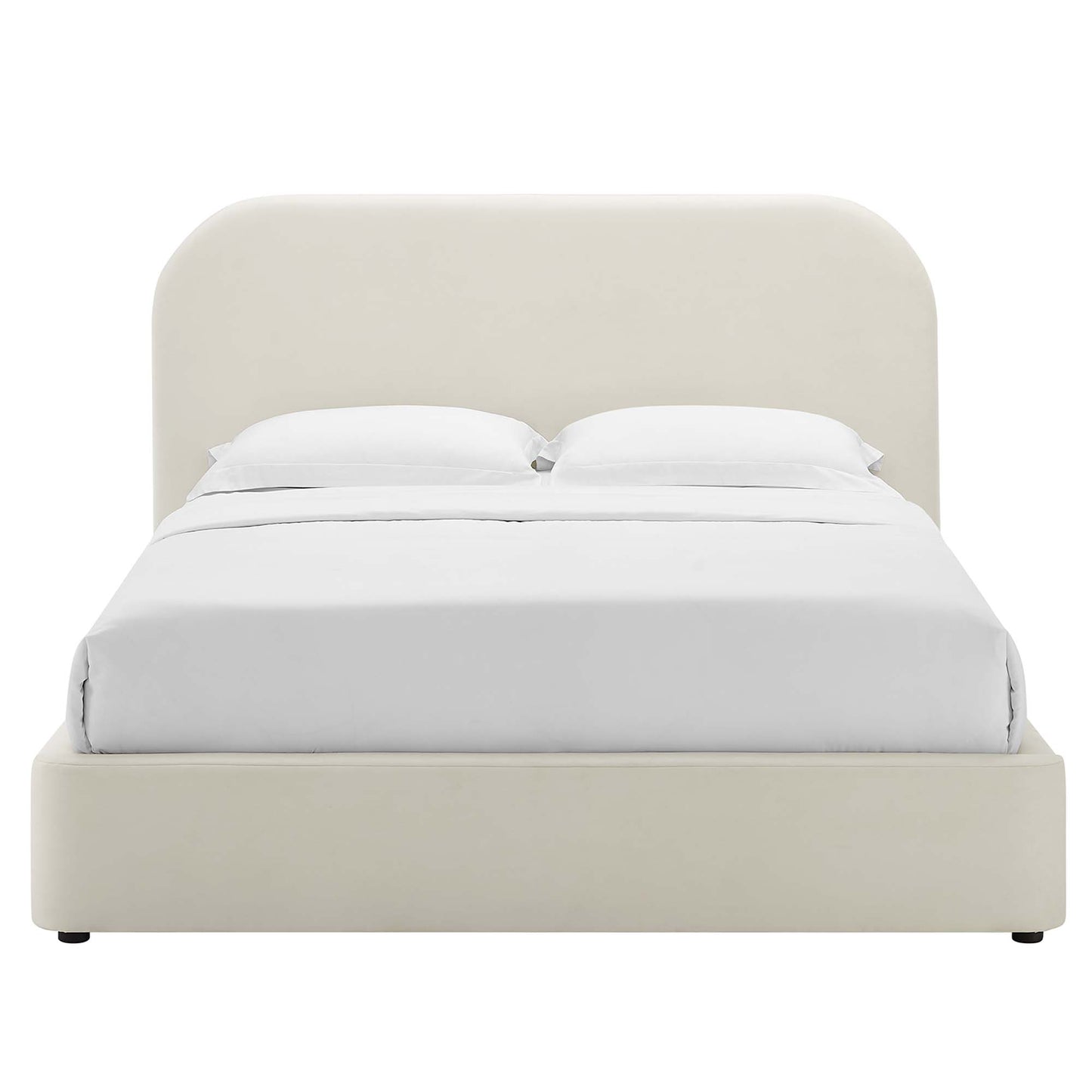 Keynote Performance Velvet Curved Queen Platform Bed by Modway MOD-7141-ALA