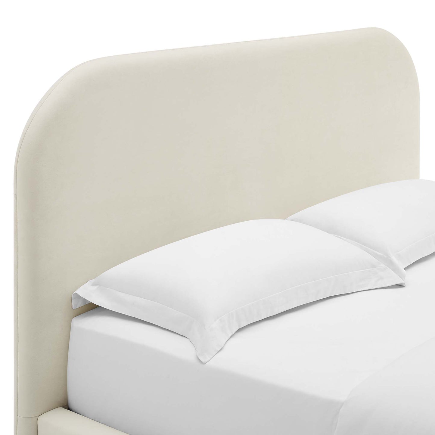 Keynote Performance Velvet Curved Queen Platform Bed by Modway MOD-7141-ALA
