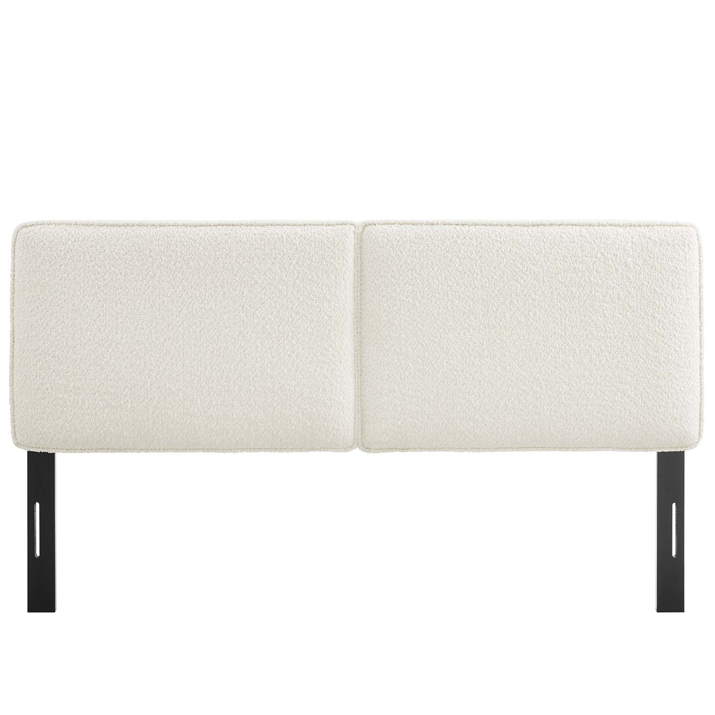 Lindee Vegan Leather and Boucle Fabric Headboards by Modway