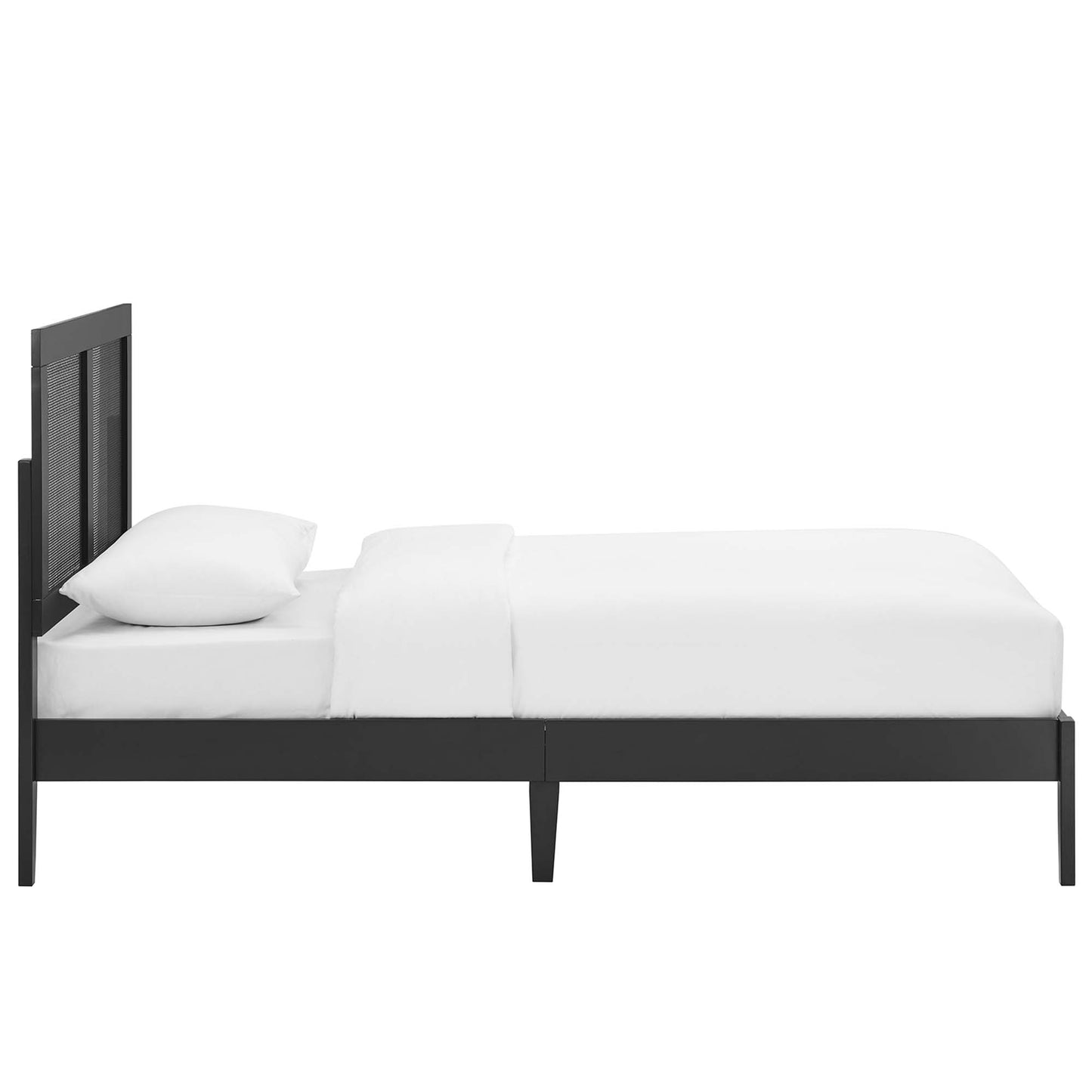 Sirocco Rattan and Wood Platform Bed by Modway