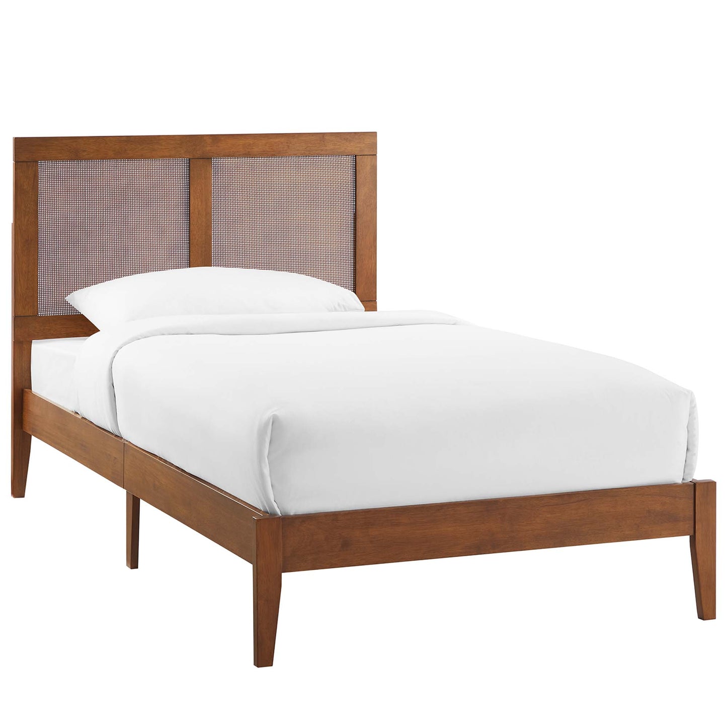 Sirocco Rattan and Wood Platform Bed by Modway