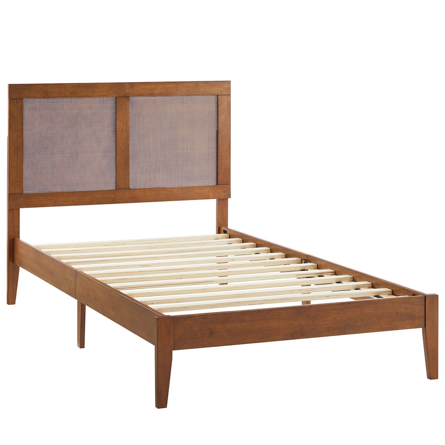 Sirocco Rattan and Wood Platform Bed by Modway