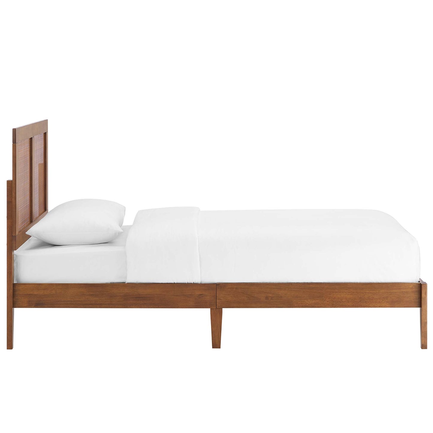 Sirocco Rattan and Wood Platform Bed by Modway