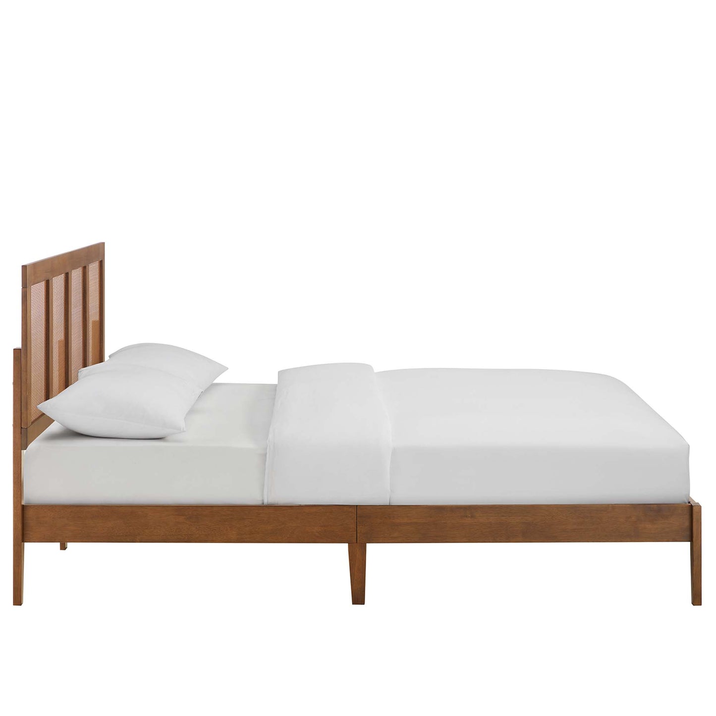 Sirocco Rattan and Wood Queen Platform Bed by Modway MOD-7154-WAL