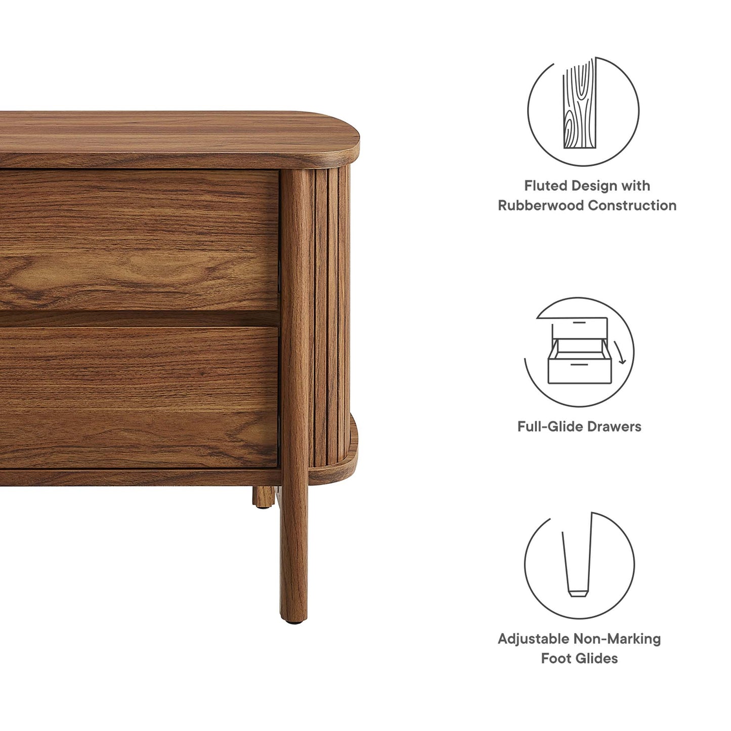 Cadence Nightstand Collection by Modway - 2-Drawer and Open Designs