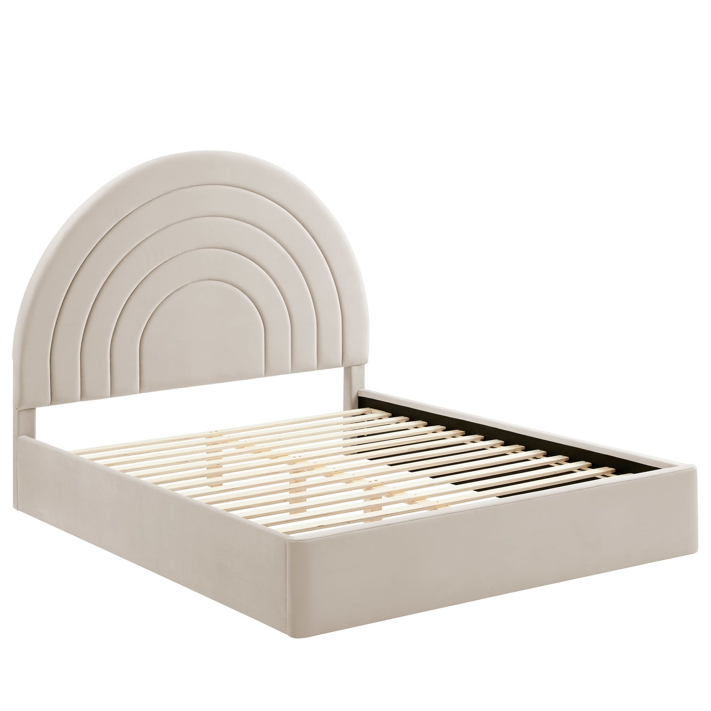 Solana Arched Performance Velvet Platform Bed by Modway