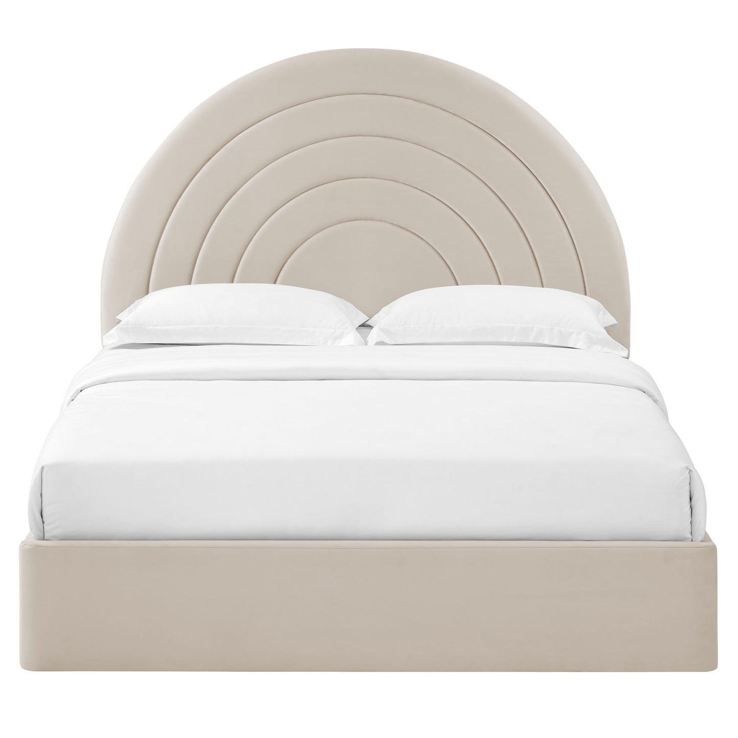 Solana Arched Performance Velvet Platform Bed by Modway