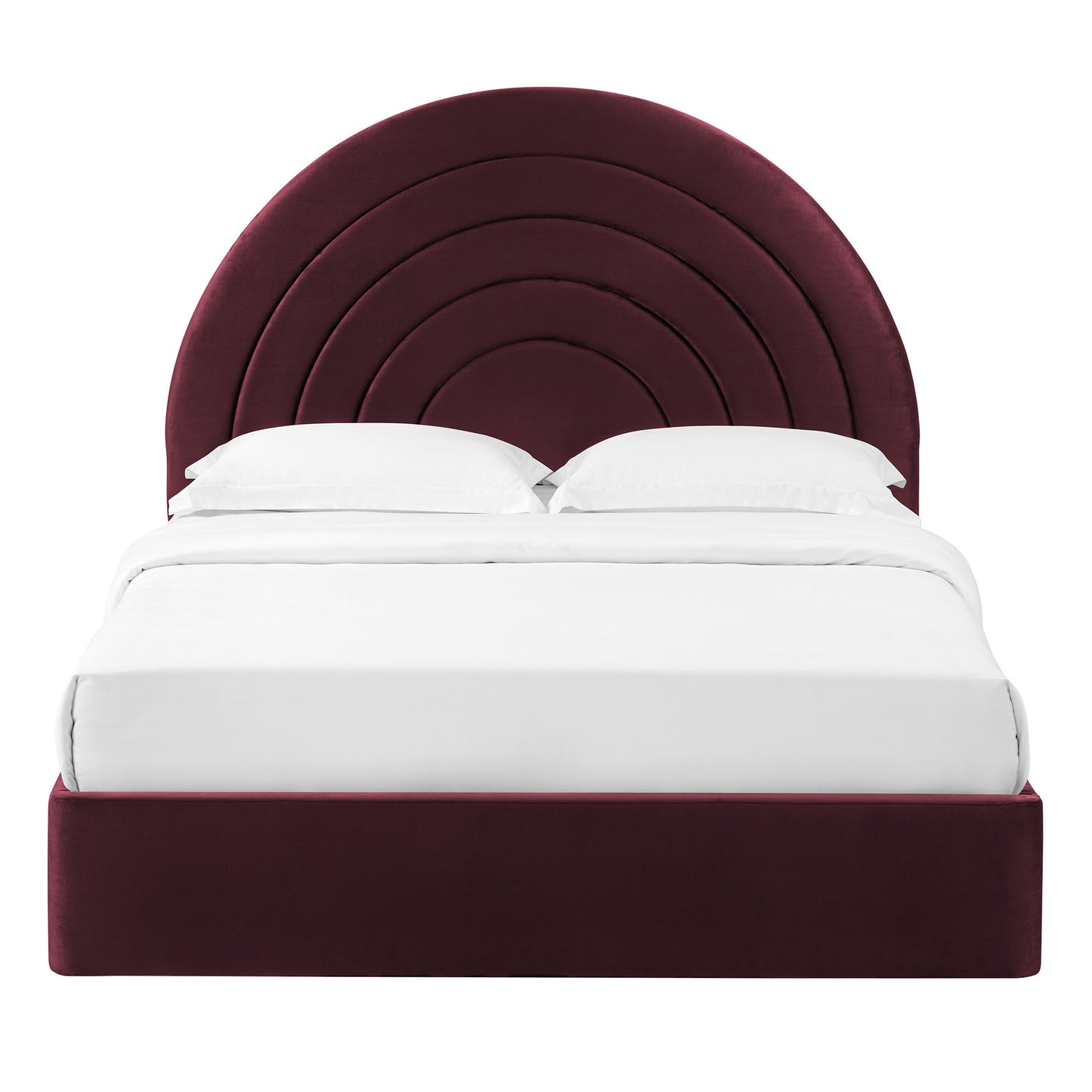 Solana Arched Performance Velvet Platform Bed by Modway