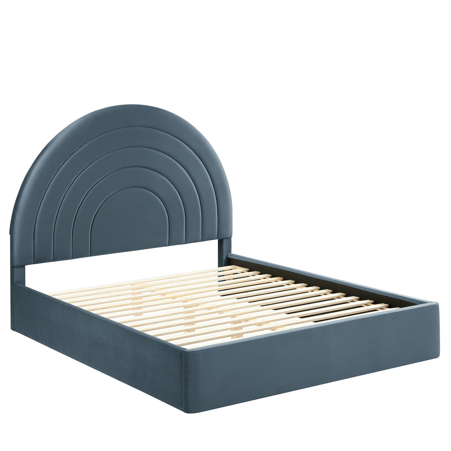 Solana Arched Performance Velvet Queen Platform Bed by Modway MOD-7167-CAB