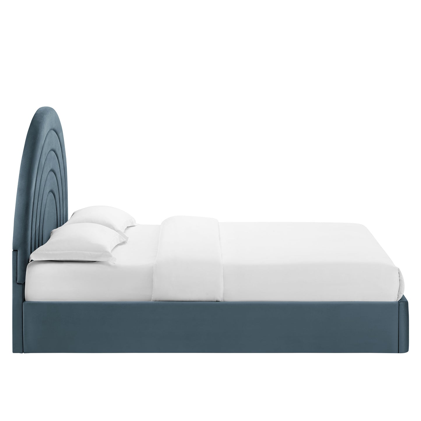 Solana Arched Performance Velvet Queen Platform Bed by Modway MOD-7167-CAB