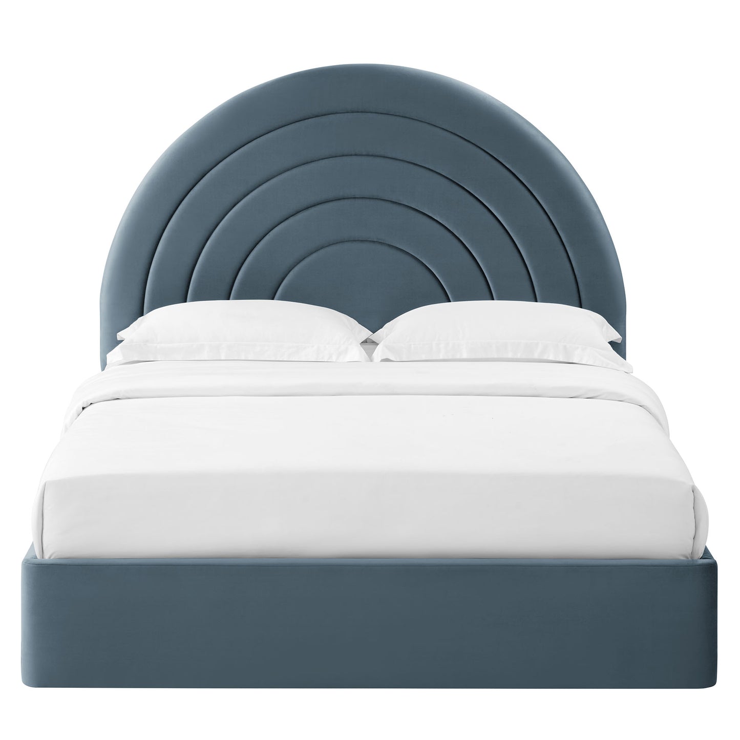 Solana Arched Performance Velvet Queen Platform Bed by Modway MOD-7167-CAB