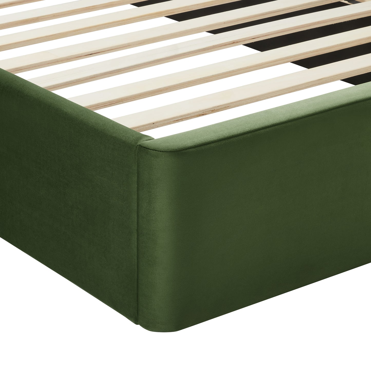 Solana Arched Performance Velvet Queen Platform Bed by Modway MOD-7167-MOG