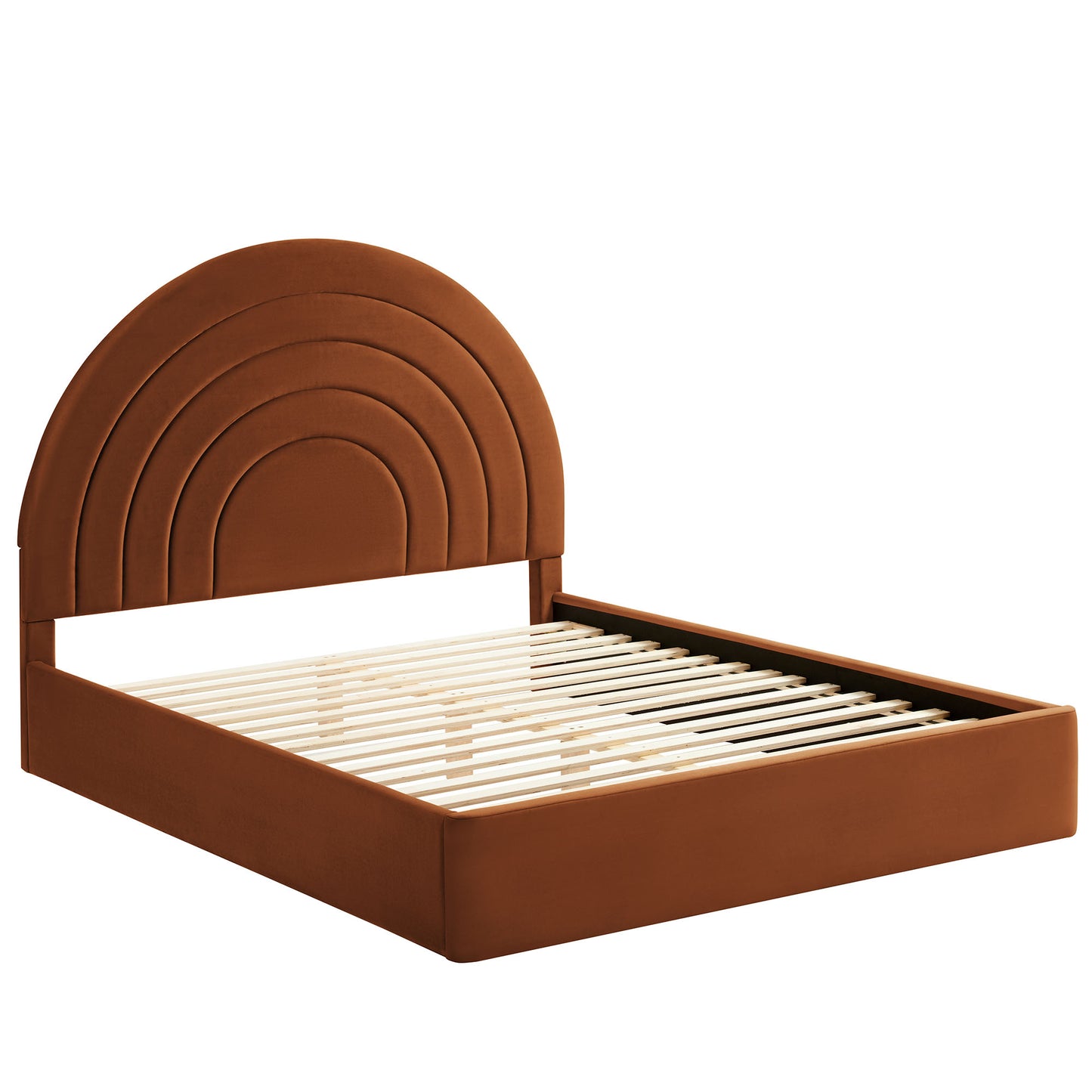 Solana Arched Performance Velvet King Platform Bed by Modway MOD-7168-RUS