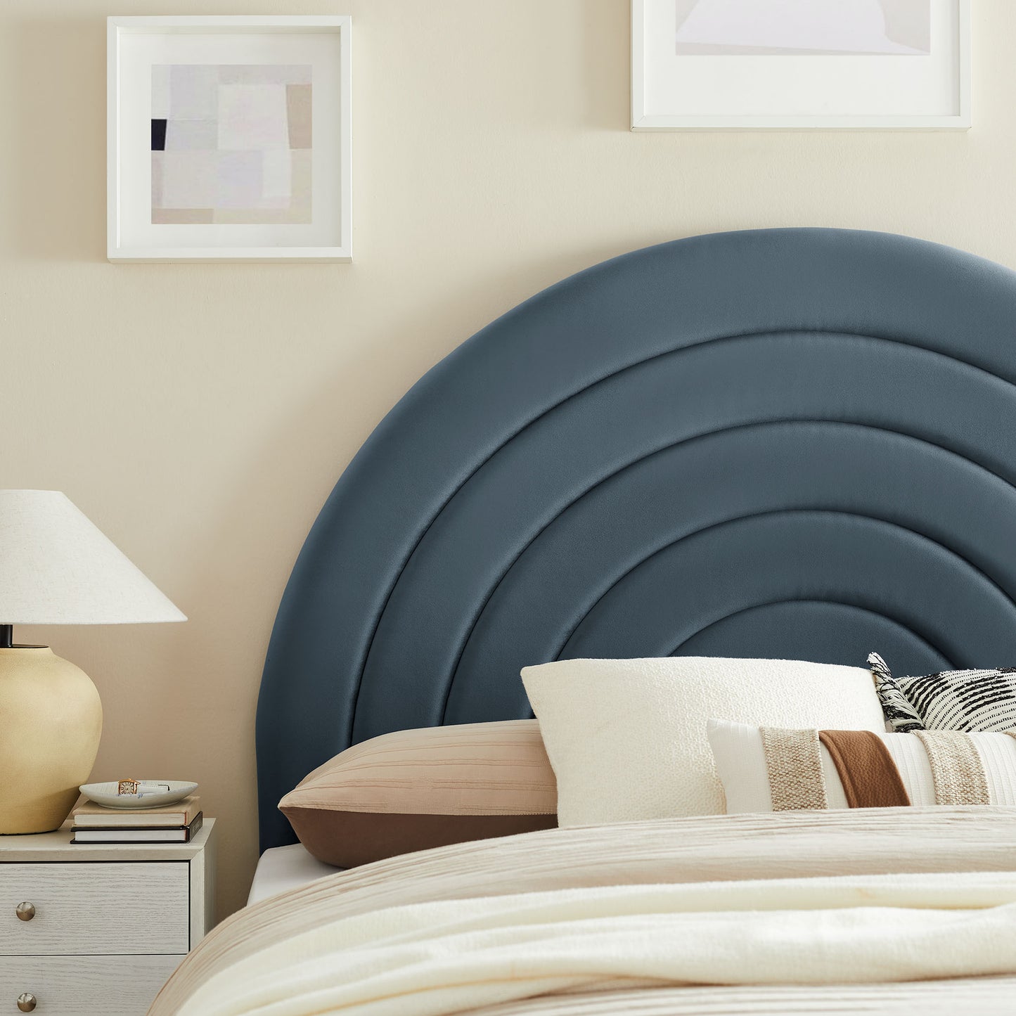 Solana Arched Performance Velvet Queen Headboard by Modway MOD-7171-CAB